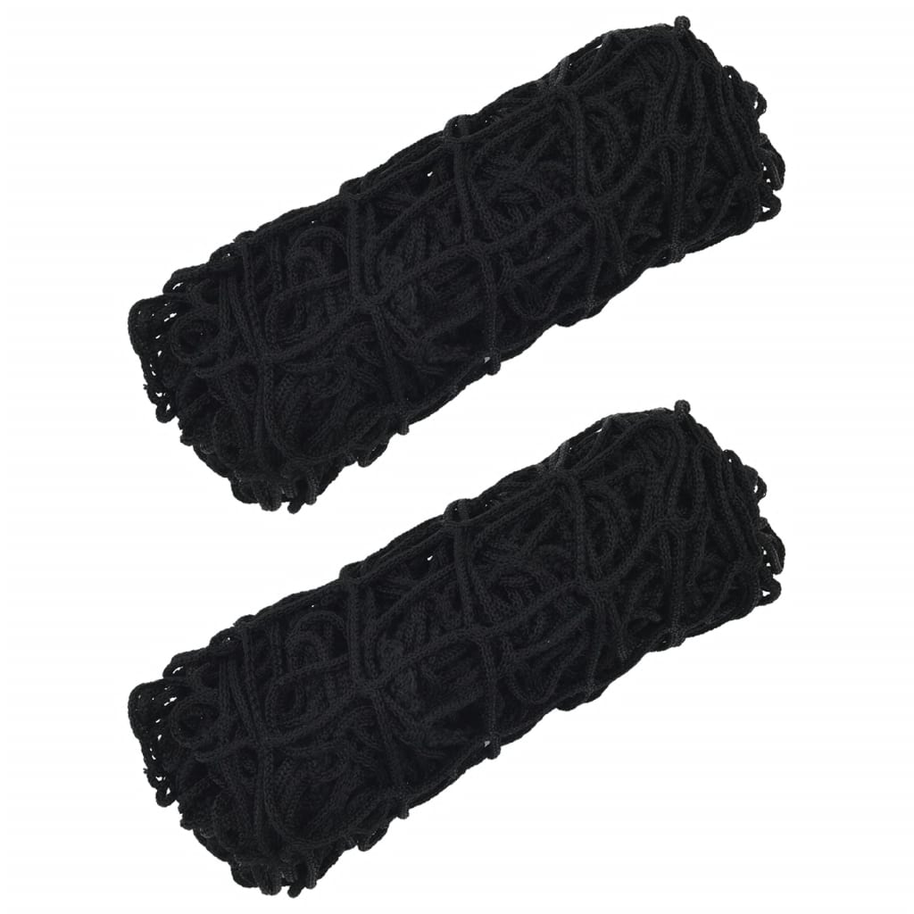 Hay Nets 2 pcs Rectangular Black 90x60 cm PP