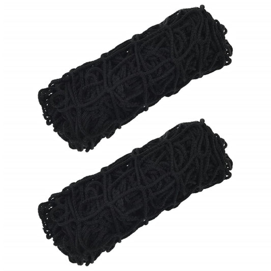 Hay Nets 2 pcs Rectangular Black 90x60 cm PP