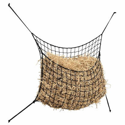 Hay Nets 2 pcs Rectangular Black 150x90 cm PP
