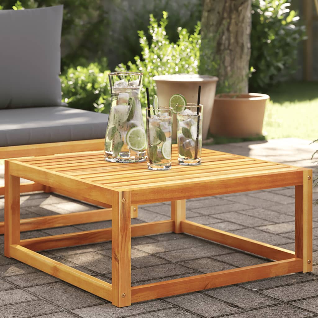 Garden Table 65x65x29 cm Solid Wood Acacia