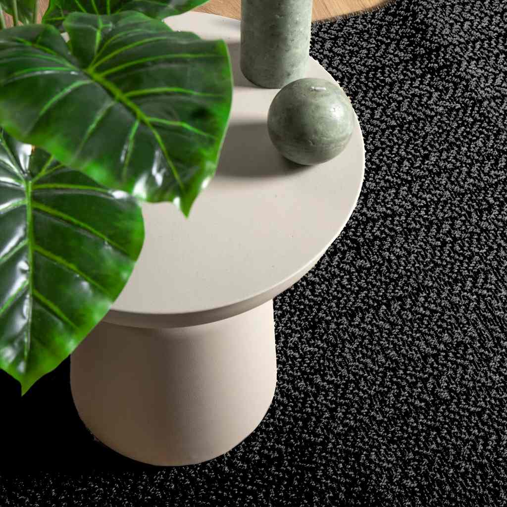 Rug ZIZUR Anthracite 160x230 cm Jute Look Indoor and Outdoor