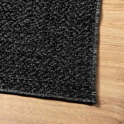 Rug ZIZUR Anthracite 160x230 cm Jute Look Indoor and Outdoor