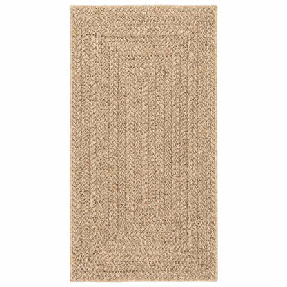 Rug ZIZUR Beige 80x150 cm Jute Look Indoor and Outdoor
