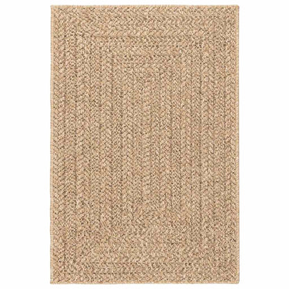 Rug ZIZUR Beige 100x200 cm Jute Look Indoor and Outdoor