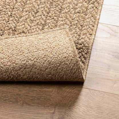 Rug ZIZUR Beige 140x200 cm Jute Look Indoor and Outdoor