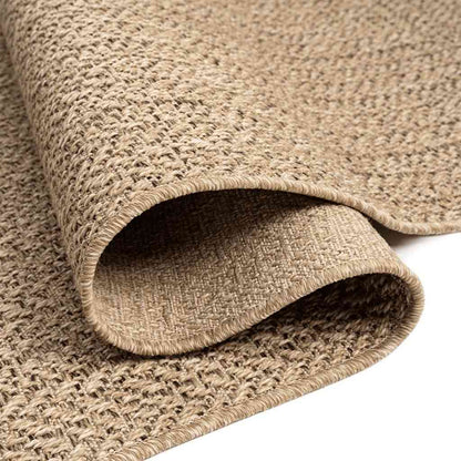 Rug ZIZUR Beige 160x230 cm Jute Look Indoor and Outdoor