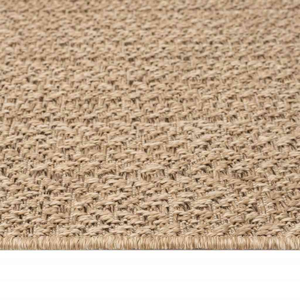 Rug ZIZUR Beige 160x230 cm Jute Look Indoor and Outdoor