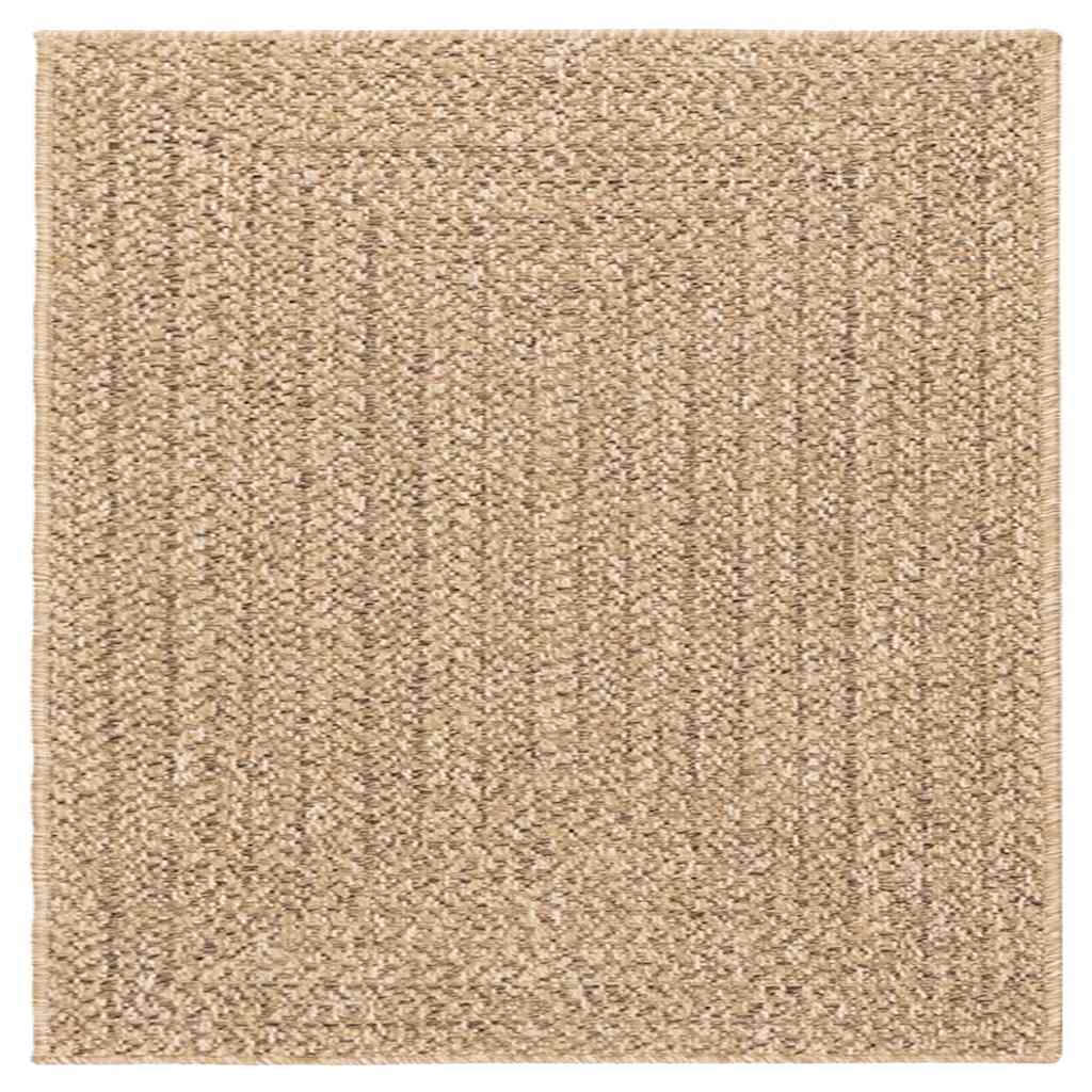 Rug ZIZUR Beige 240x340 cm Jute Look Indoor and Outdoor