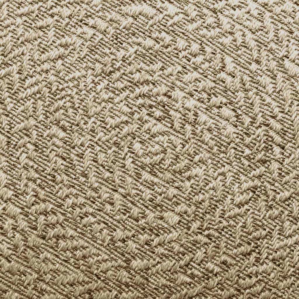 Rug ZIZUR Beige 240x340 cm Jute Look Indoor and Outdoor