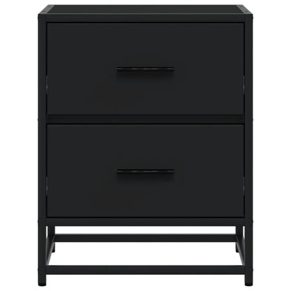 Bedside Cabinets 2 pcs Black 40x31x50 cm Engineered Wood