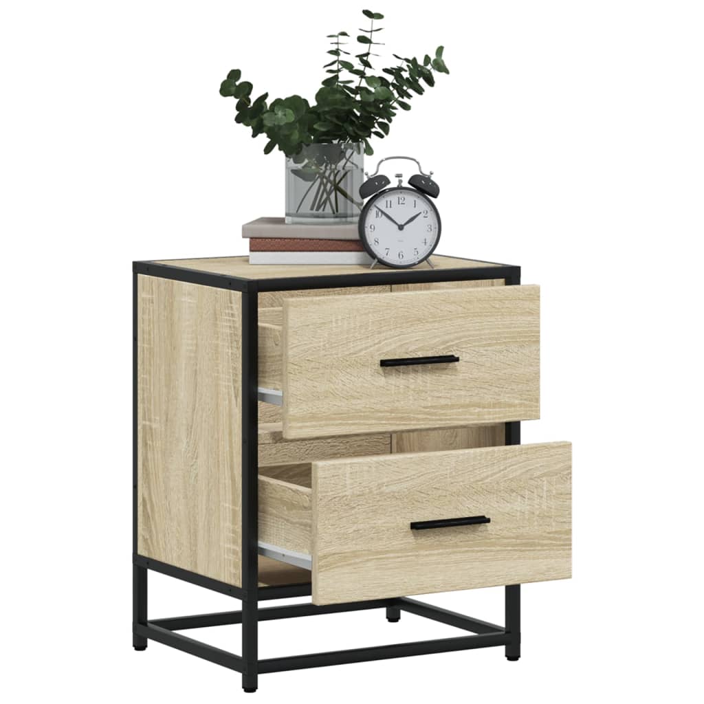 Bedside Cabinets 2 pcs Sonoma Oak 40x31x50 cm Engineered Wood
