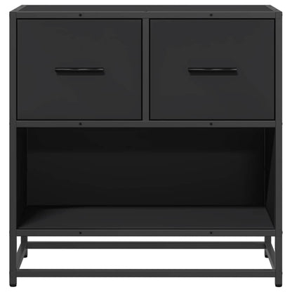 Bedside Cabinet Black 60x31x60 cm Engineered Wood and Metal