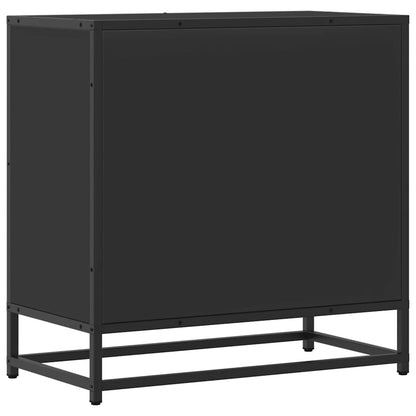 Bedside Cabinet Black 60x31x60 cm Engineered Wood and Metal