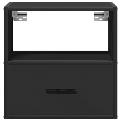 Wall-mounted Bedside Cabinets 2 pcs Black 40x31x39.5 cm