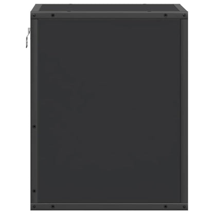 Wall-mounted Bedside Cabinet Black 40x31x39.5 cm