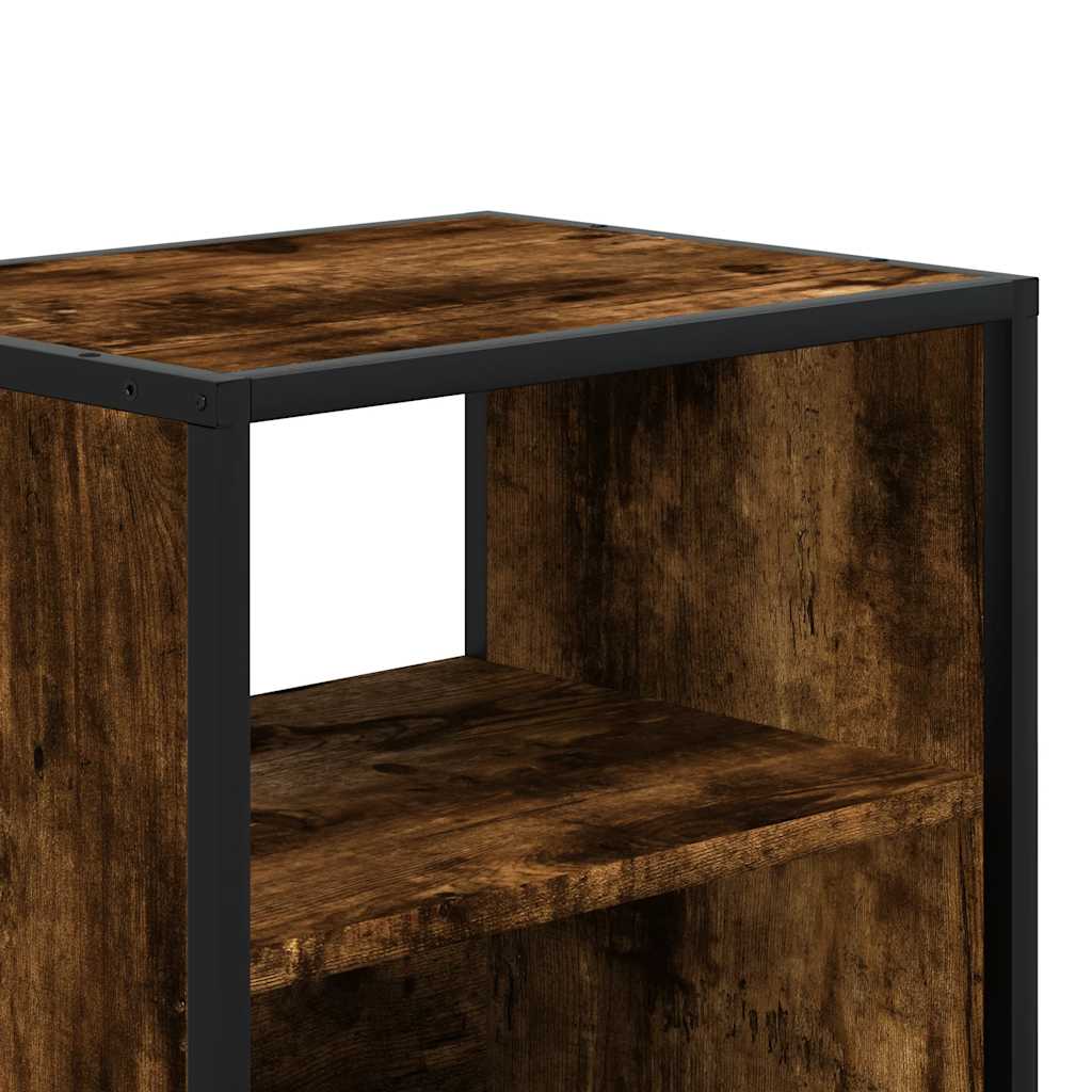 Wall-mounted Bedside Cabinet Smoked Oak 40x31x39.5 cm