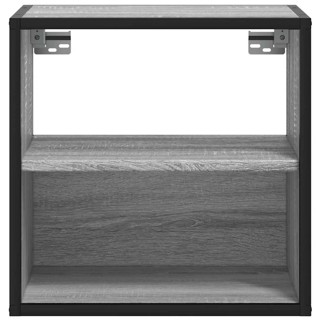 Wall-mounted Bedside Cabinets 2 pcs Grey Sonoma 40x31x39.5 cm