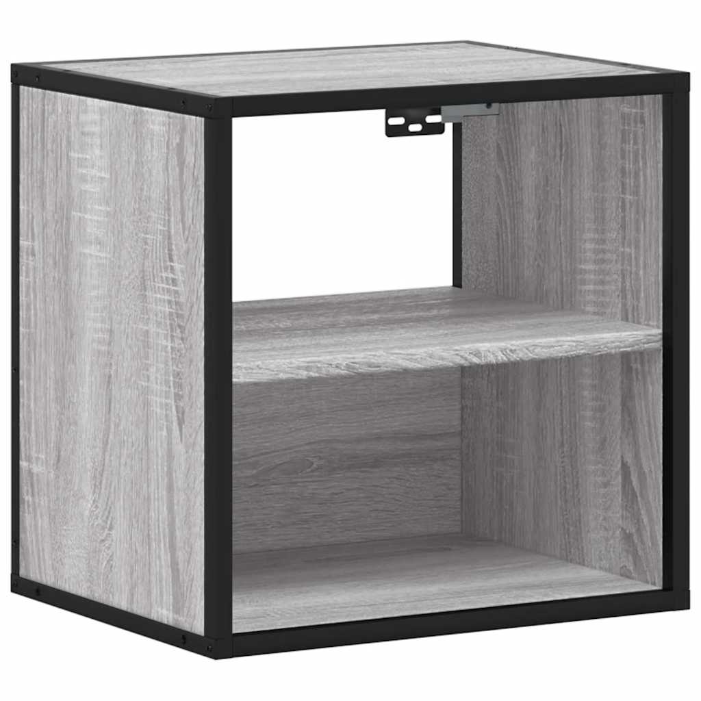 Wall-mounted Bedside Cabinets 2 pcs Grey Sonoma 40x31x39.5 cm