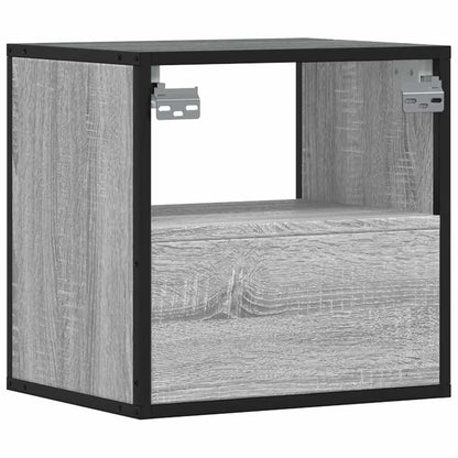Wall-mounted Bedside Cabinets 2 pcs Grey Sonoma 40x31x39.5 cm