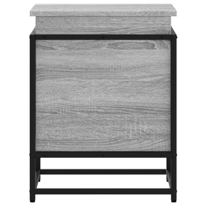 Storage Box with Lid Grey Sonoma 40x40x51.5 cm Engineered Wood