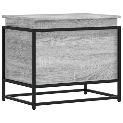 Storage Box with Lid Grey Sonoma 60x40x51.5 cm Engineered Wood