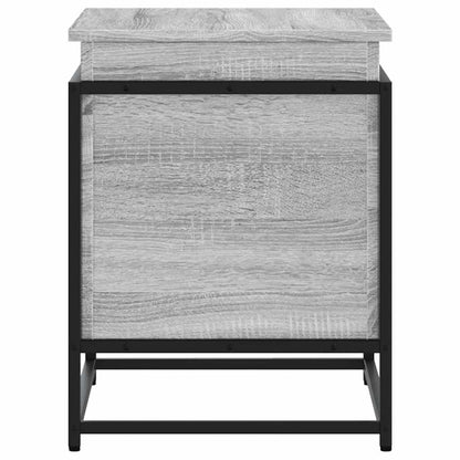 Storage Box with Lid Grey Sonoma 60x40x51.5 cm Engineered Wood