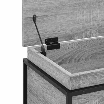 Storage Box with Lid Grey Sonoma 60x40x51.5 cm Engineered Wood