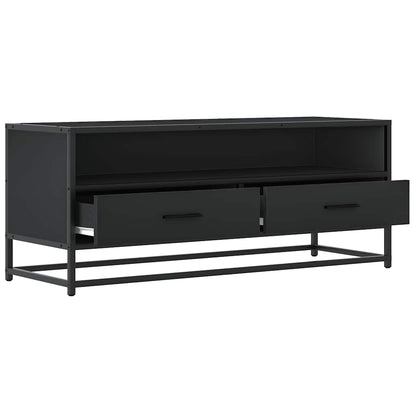 TV Cabinet Black 100x34.5x40 cm Engineered Wood and Metal