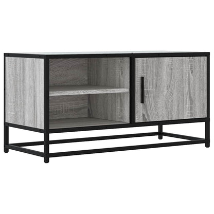 TV Cabinet Grey Sonoma 80x34.5x40 cm Engineered Wood and Metal