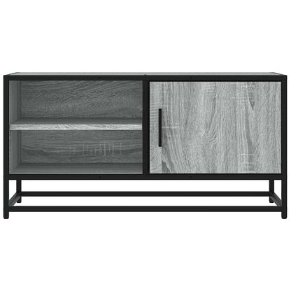 TV Cabinet Grey Sonoma 80x34.5x40 cm Engineered Wood and Metal