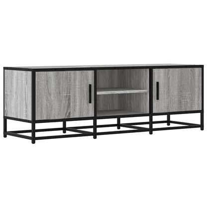 TV Cabinet Grey Sonoma 120x35x41 cm Engineered Wood and Metal