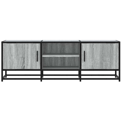 TV Cabinet Grey Sonoma 120x35x41 cm Engineered Wood and Metal