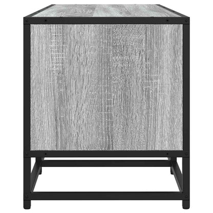 TV Cabinet Grey Sonoma 120x35x41 cm Engineered Wood and Metal