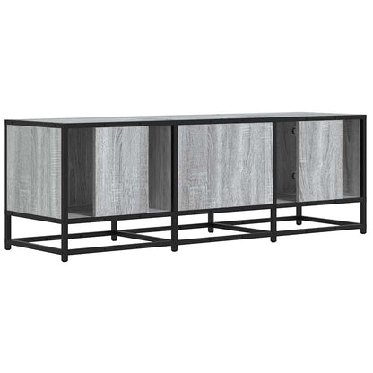 TV Cabinet Grey Sonoma 120x35x41 cm Engineered Wood and Metal