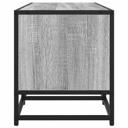 TV Cabinet Grey Sonoma 160x35x41 cm Engineered Wood and Metal