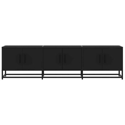 TV Cabinet Black 150x35x41 cm Engineered Wood and Metal