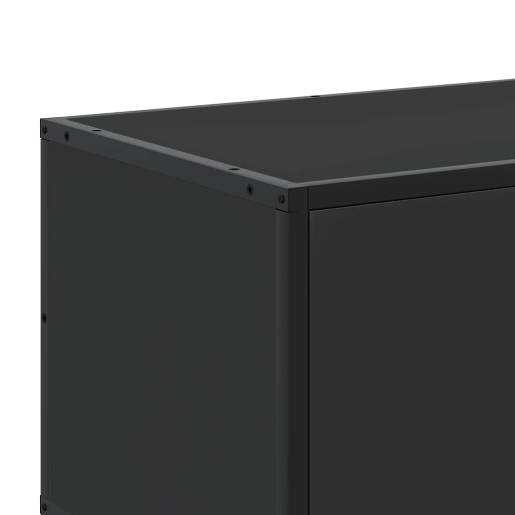 TV Cabinet Black 150x35x41 cm Engineered Wood and Metal