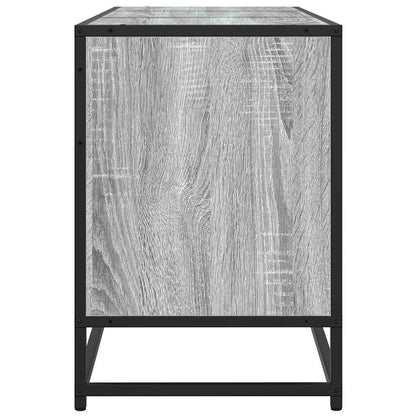 TV Cabinet Grey Sonoma 150x35x41 cm Engineered Wood and Metal