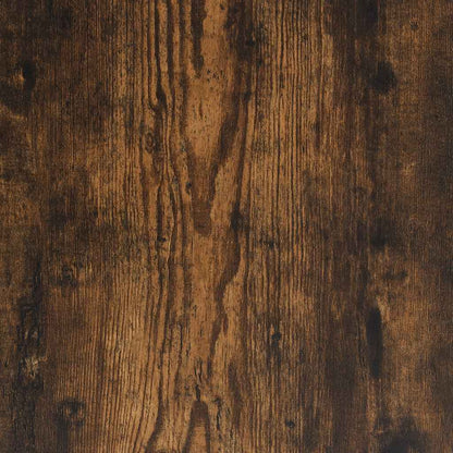 TV Cabinet Smoked Oak 61x40x46 cm Engineered Wood and Metal