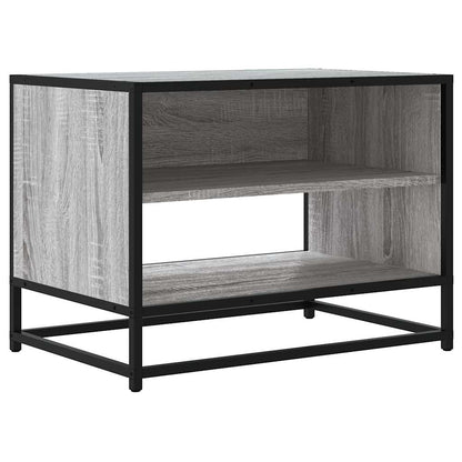 TV Cabinet Grey Sonoma 61x40x46 cm Engineered Wood and Metal