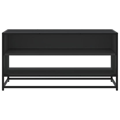 TV Cabinet Black 91x40x46 cm Engineered Wood and Metal