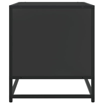 TV Cabinet Black 91x40x46 cm Engineered Wood and Metal