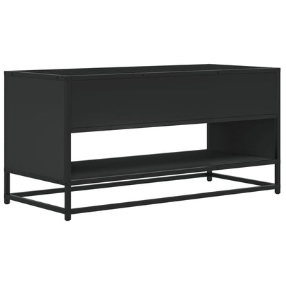 TV Cabinet Black 91x40x46 cm Engineered Wood and Metal