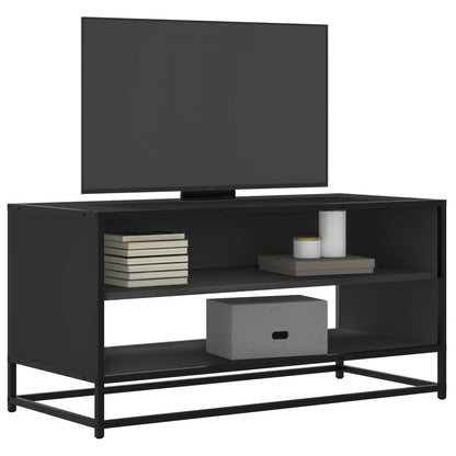 TV Cabinet Black 91x40x46 cm Engineered Wood and Metal