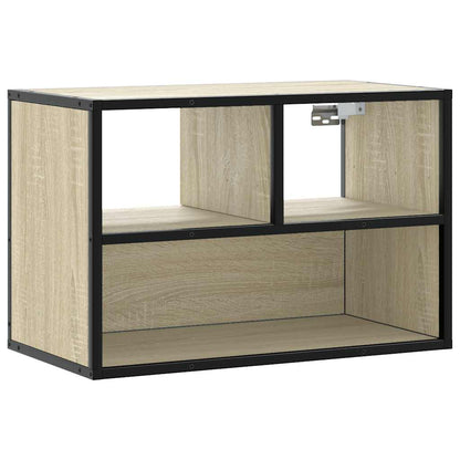TV Cabinet Sonoma Oak 60x31x39.5 cm Engineered Wood and Metal