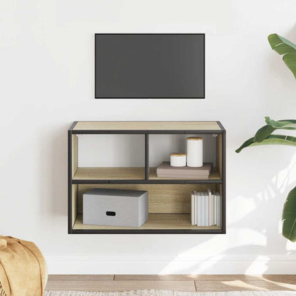 TV Cabinet Sonoma Oak 60x31x39.5 cm Engineered Wood and Metal