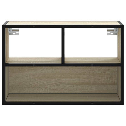 TV Cabinet Sonoma Oak 60x31x39.5 cm Engineered Wood and Metal