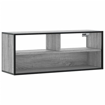 TV Cabinet Grey Sonoma 100x31x39.5 cm Engineered Wood and Metal