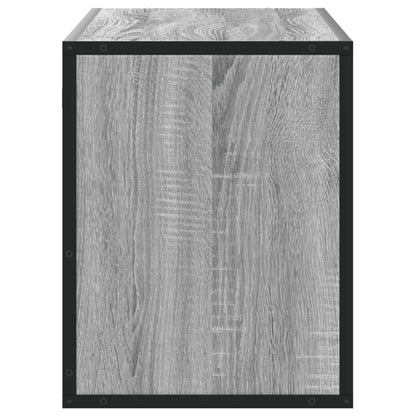 TV Cabinet Grey Sonoma 100x31x39.5 cm Engineered Wood and Metal