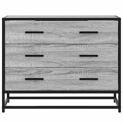 Drawer Cabinet Grey Sonoma 70x41x56 cm Engineered Wood